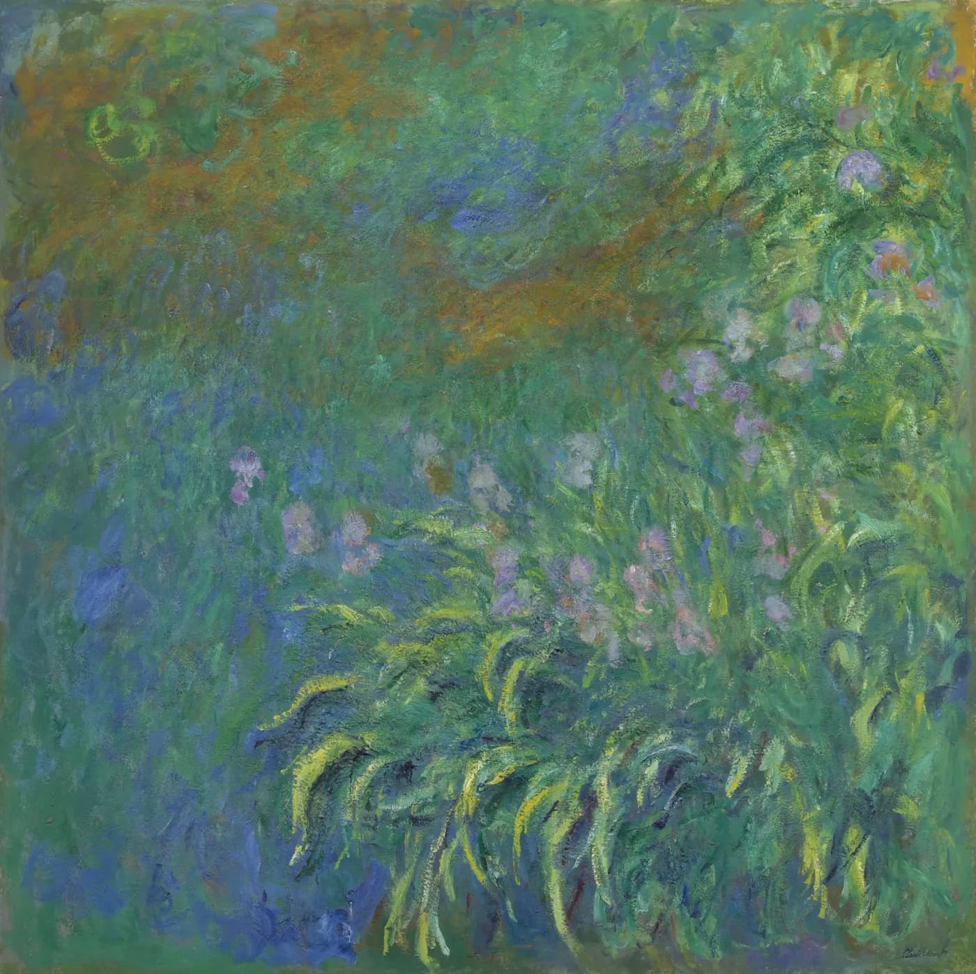 Fine-art print after Irises by Claude Monet