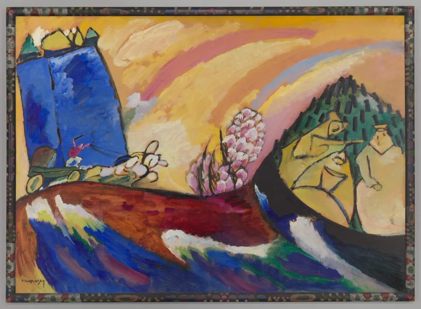 Fine-art print after Painting with Troika by Vasily Kandinsky