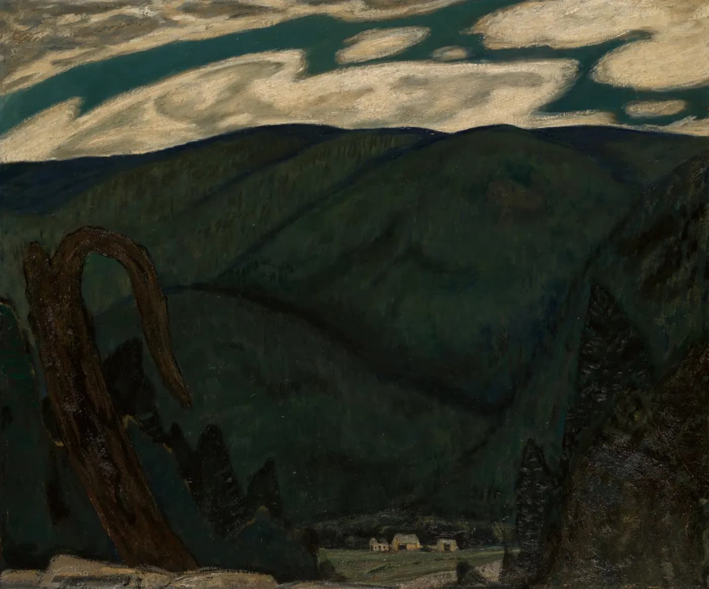 Fine-art print after The Dark Mountain by Marsden Hartley