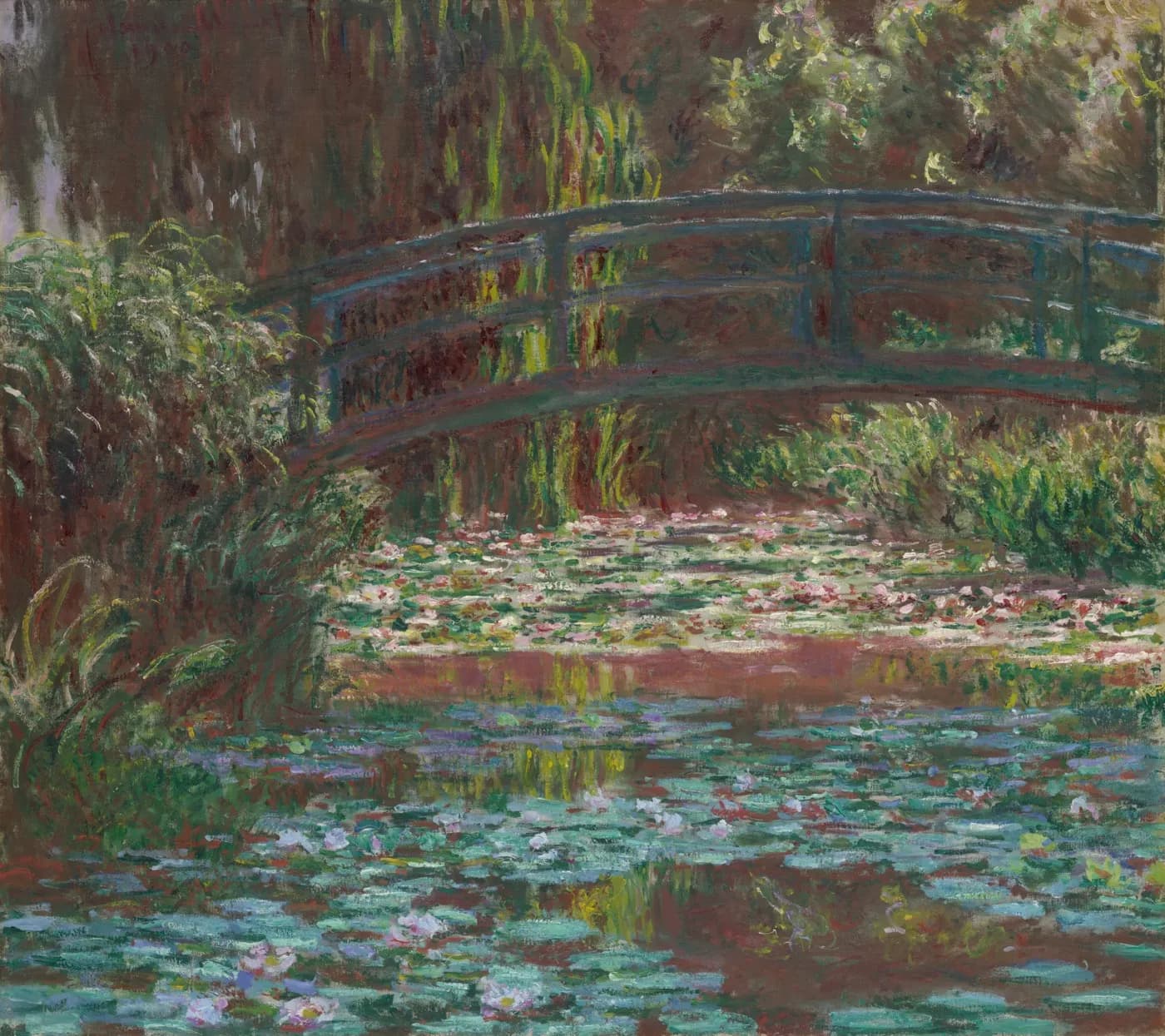 Fine-art print after Water Lily Pond by Claude Monet